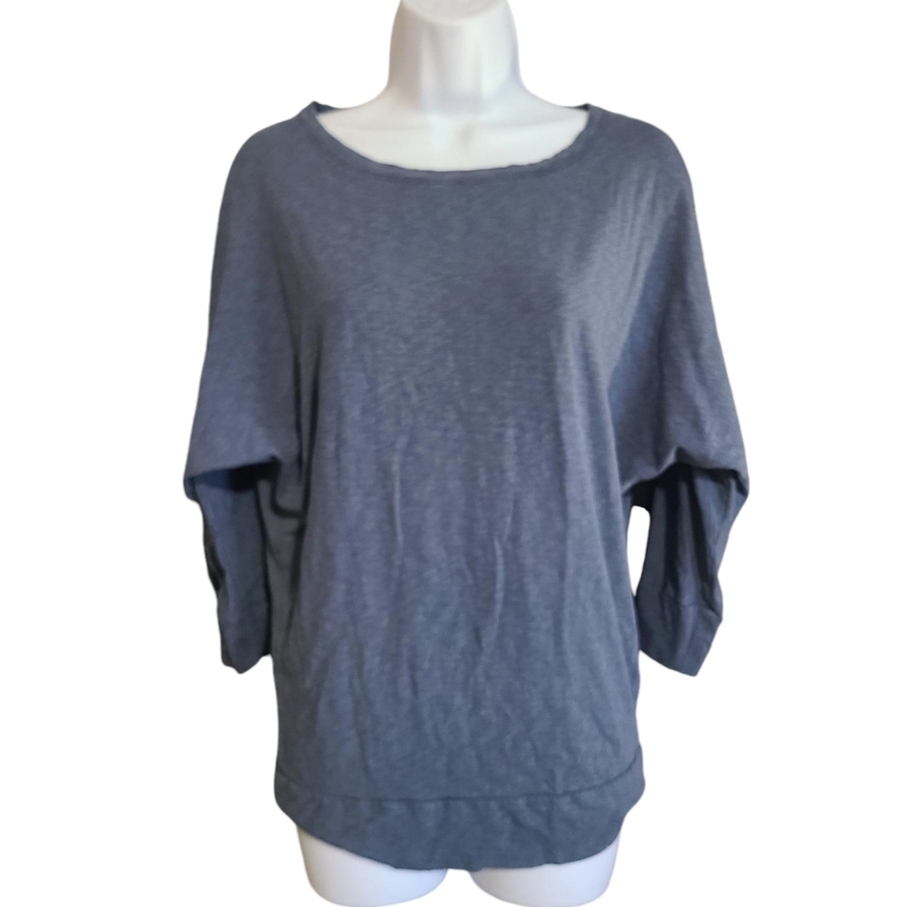 PARAPHRASE gray blue dolman sleeve top M